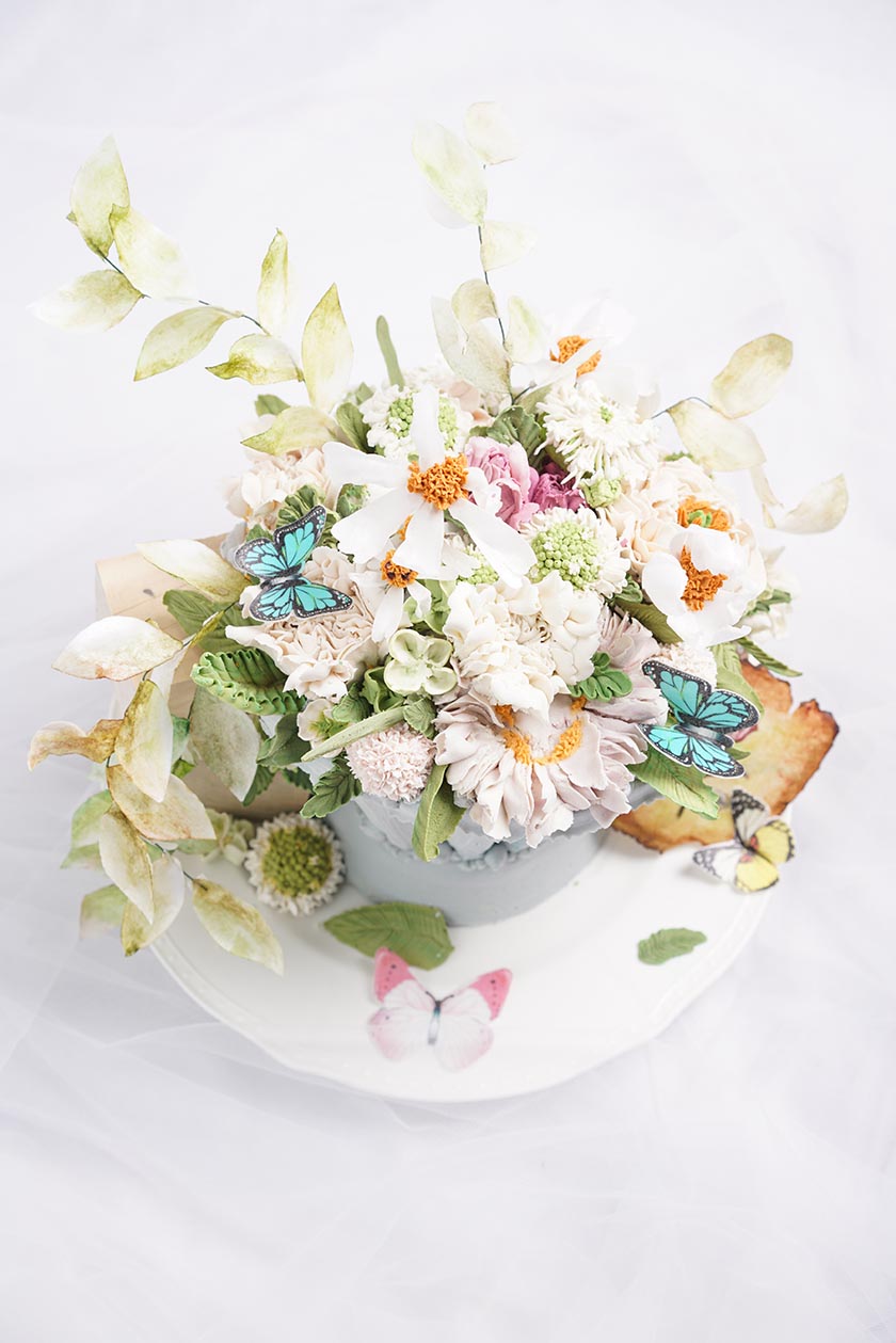 裱花蛋糕制作花卉